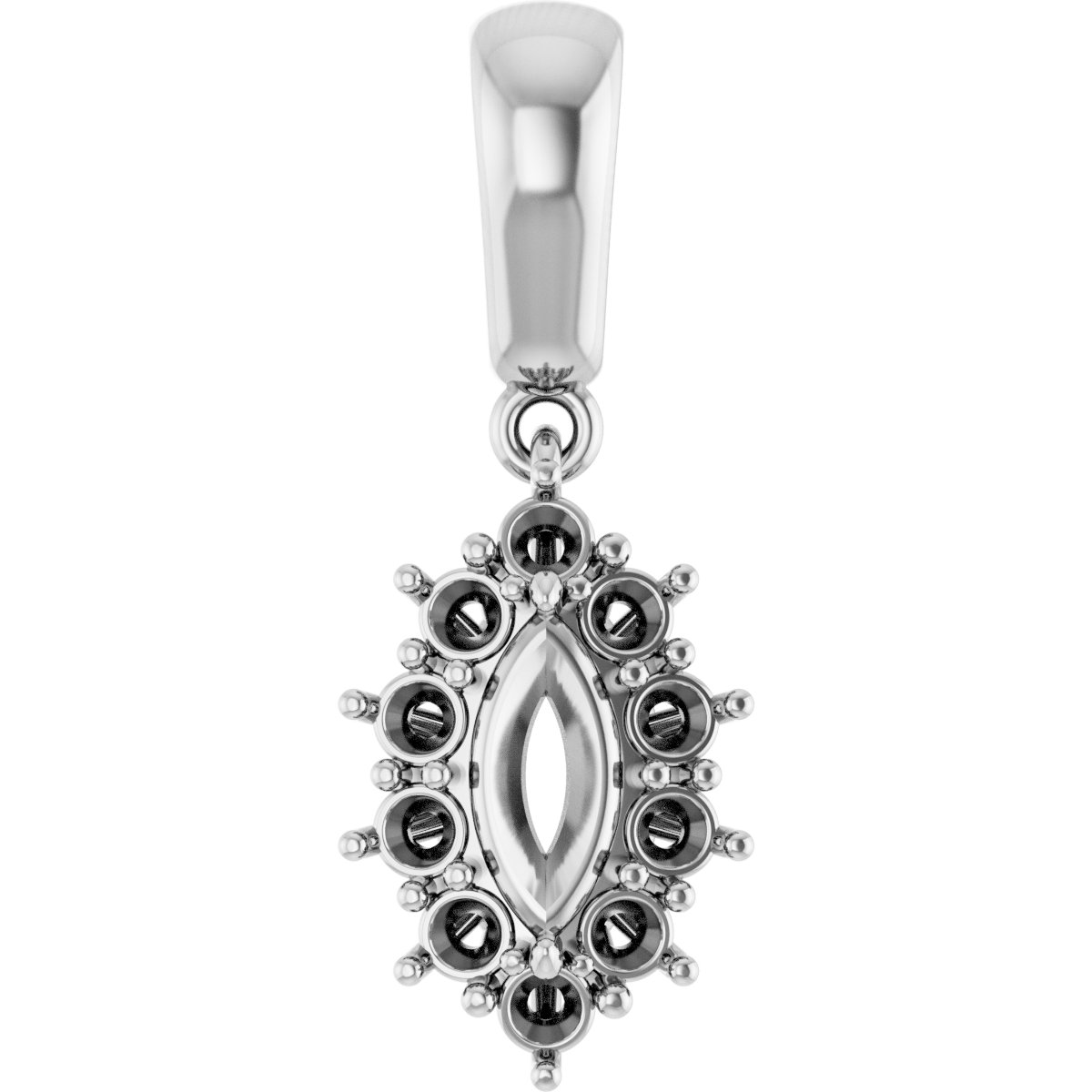 Halo-Style Necklace or Pendant