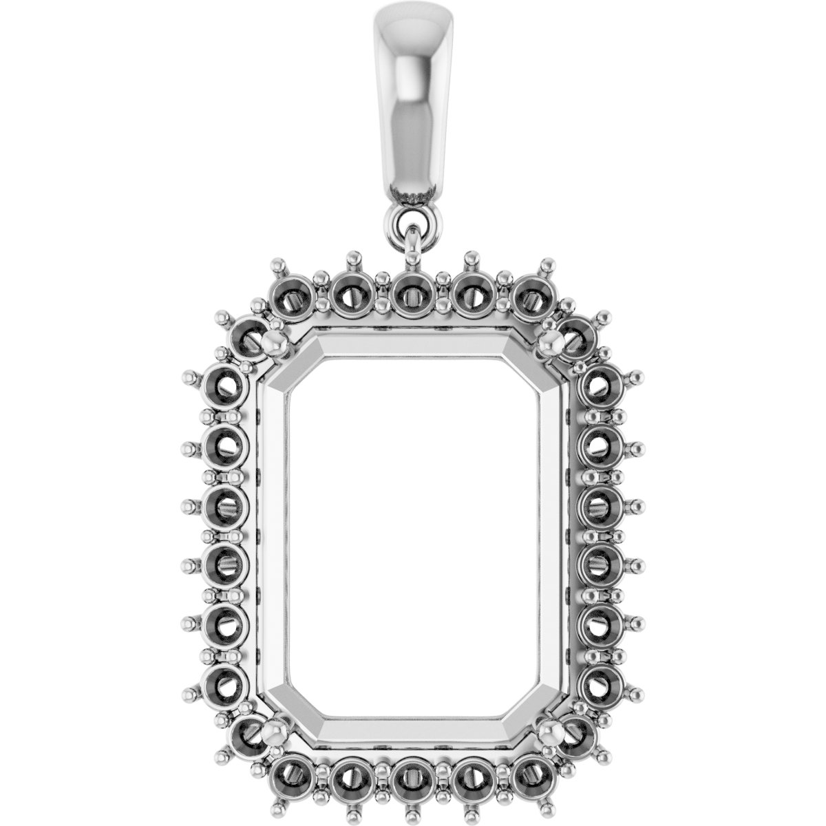 Halo-Style Necklace or Pendant