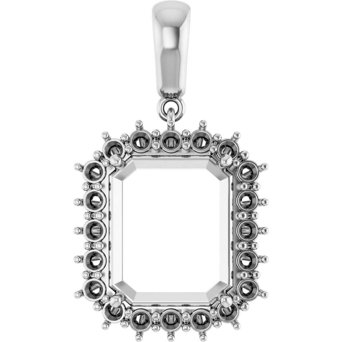Halo-Style Necklace or Pendant