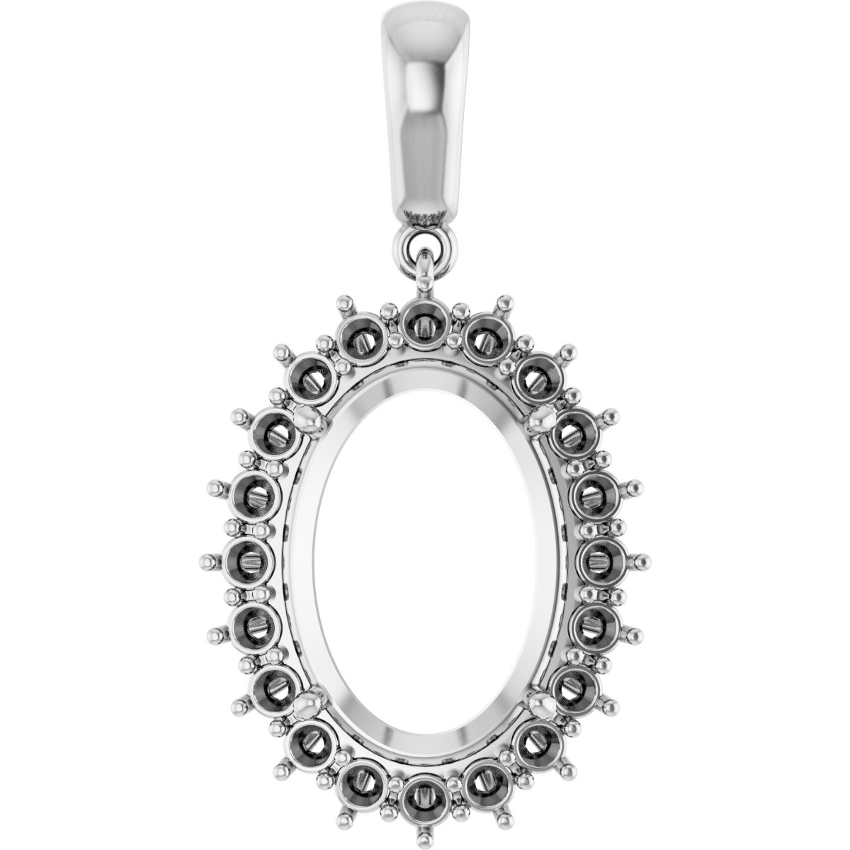 Halo-Style Necklace or Pendant