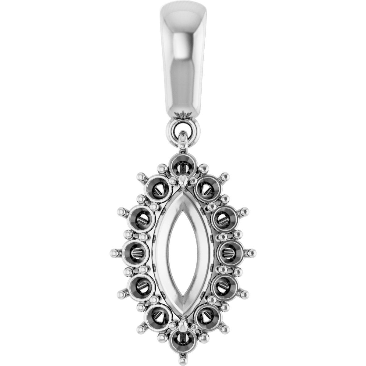 Halo-Style Necklace or Pendant