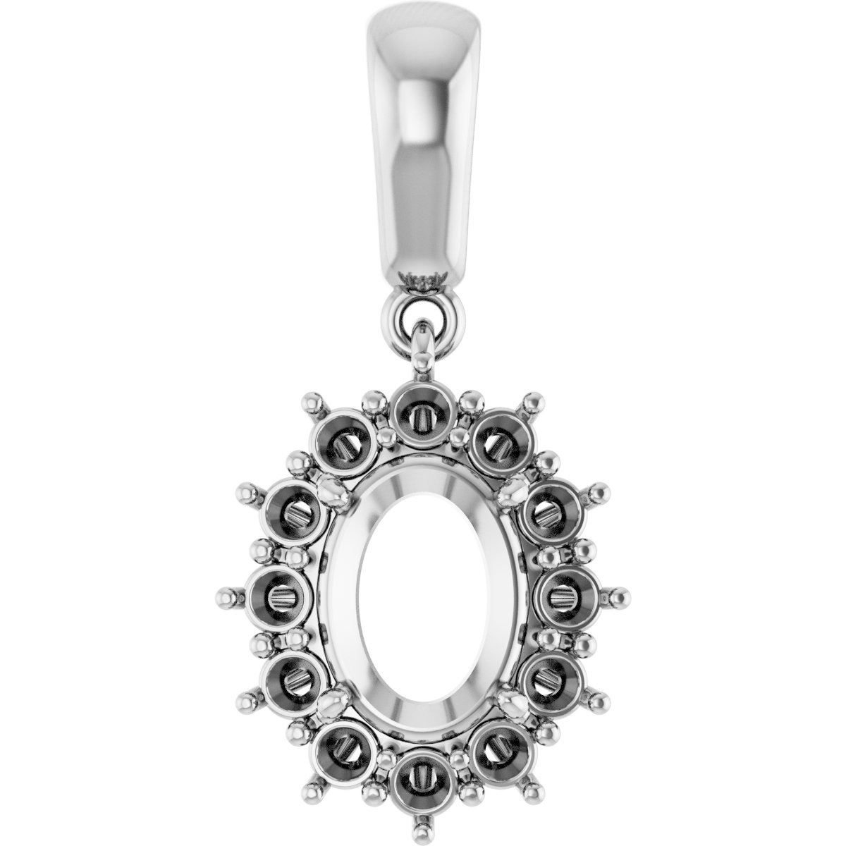 Halo-Style Necklace or Pendant