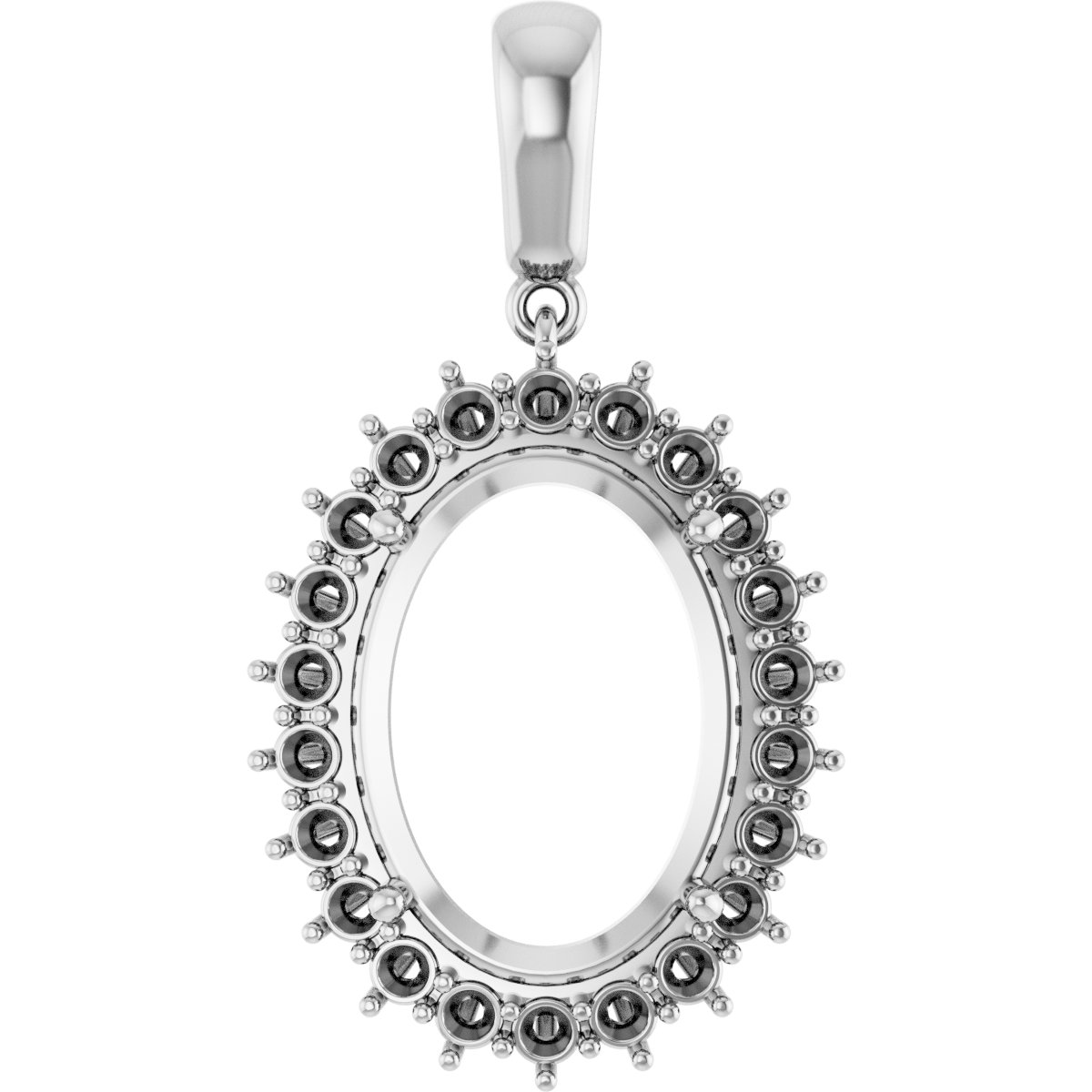 Halo-Style Necklace or Pendant