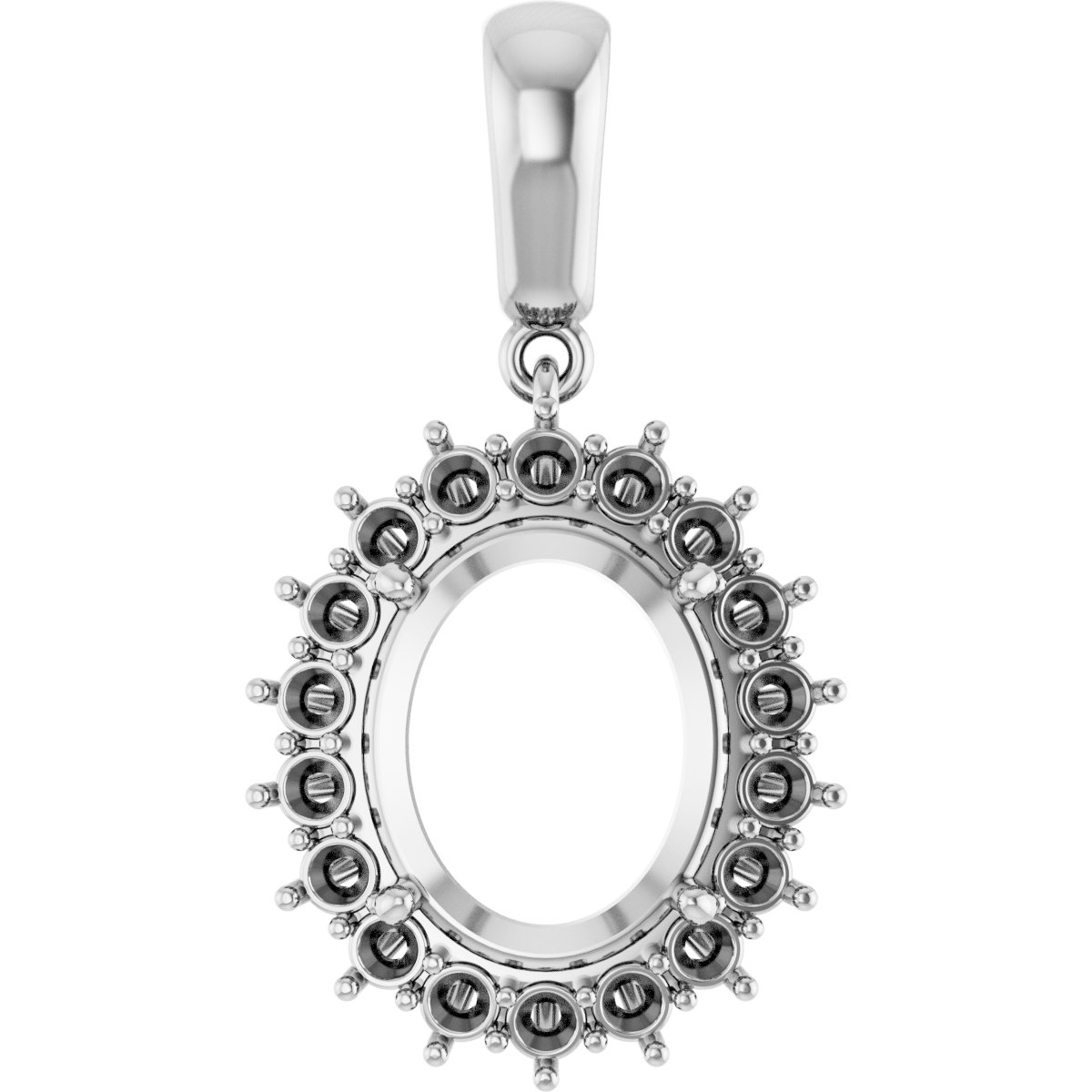 Halo-Style Necklace or Pendant
