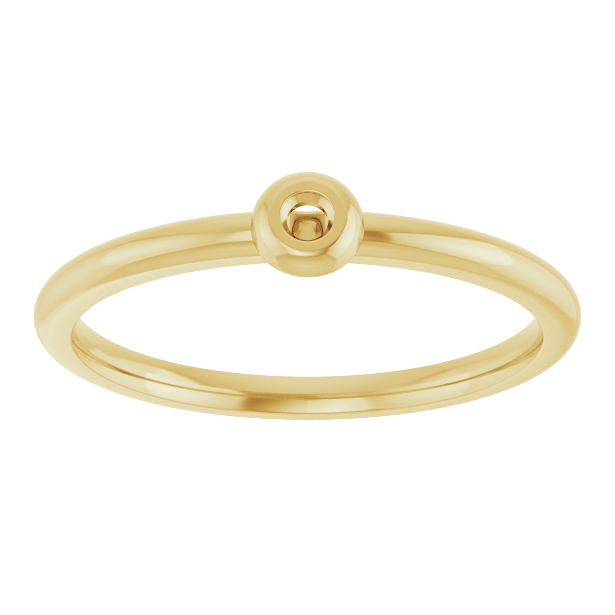 14K Yellow .03 CTW Diamond Stackable Ring