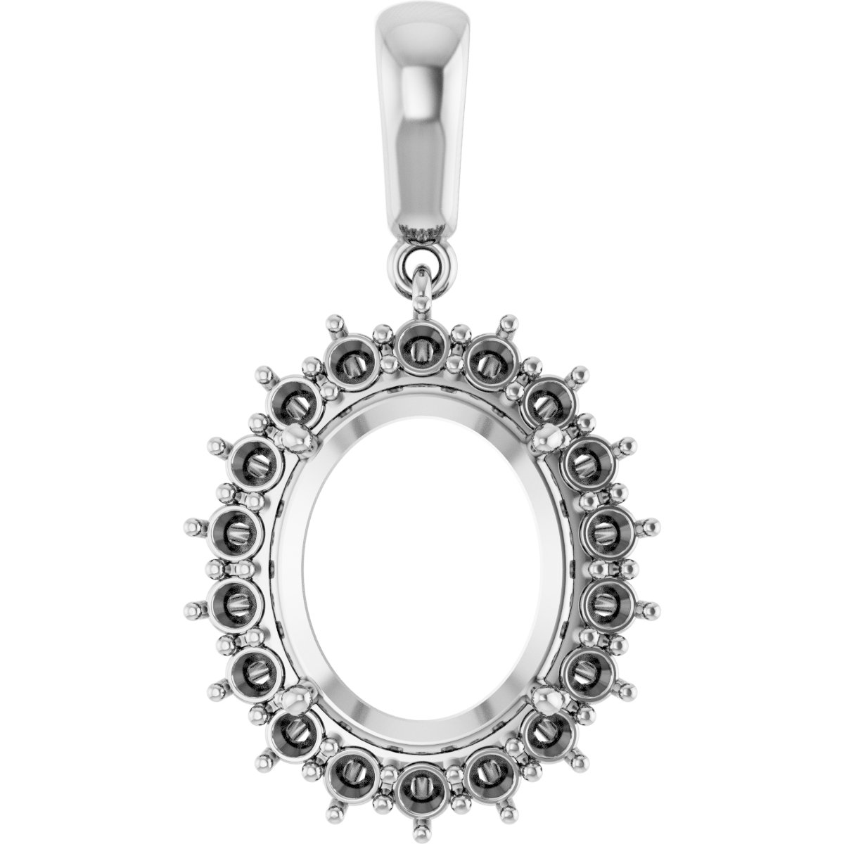 Halo-Style Necklace or Pendant