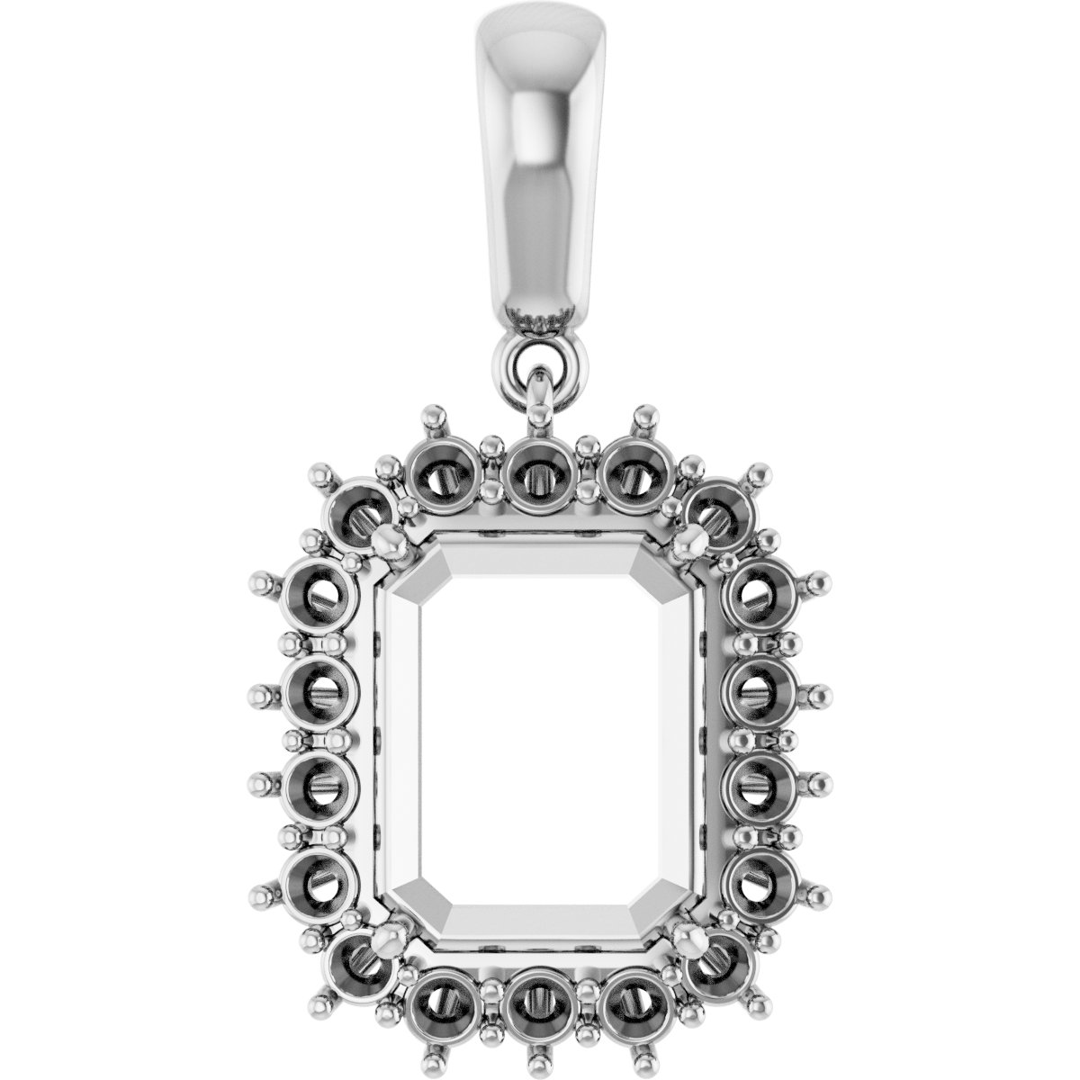 Halo-Style Necklace or Pendant