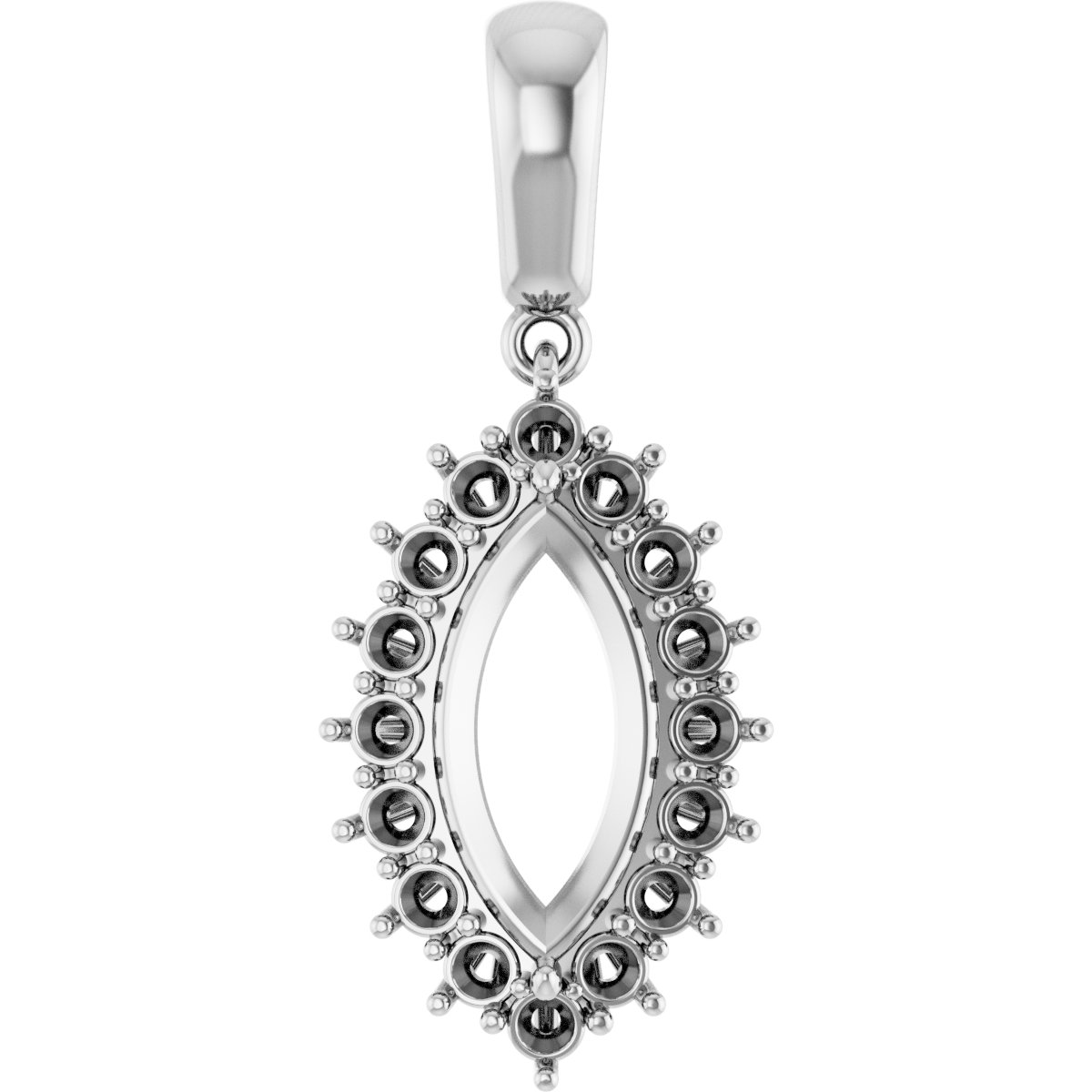 Halo-Style Necklace or Pendant
