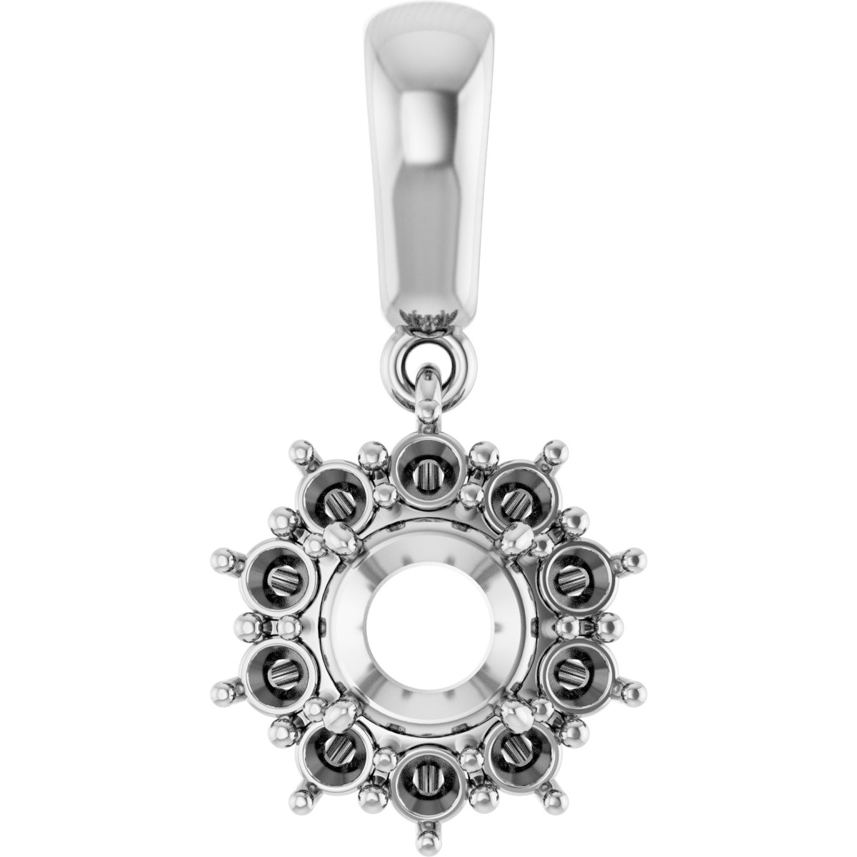 Halo-Style Necklace or Pendant