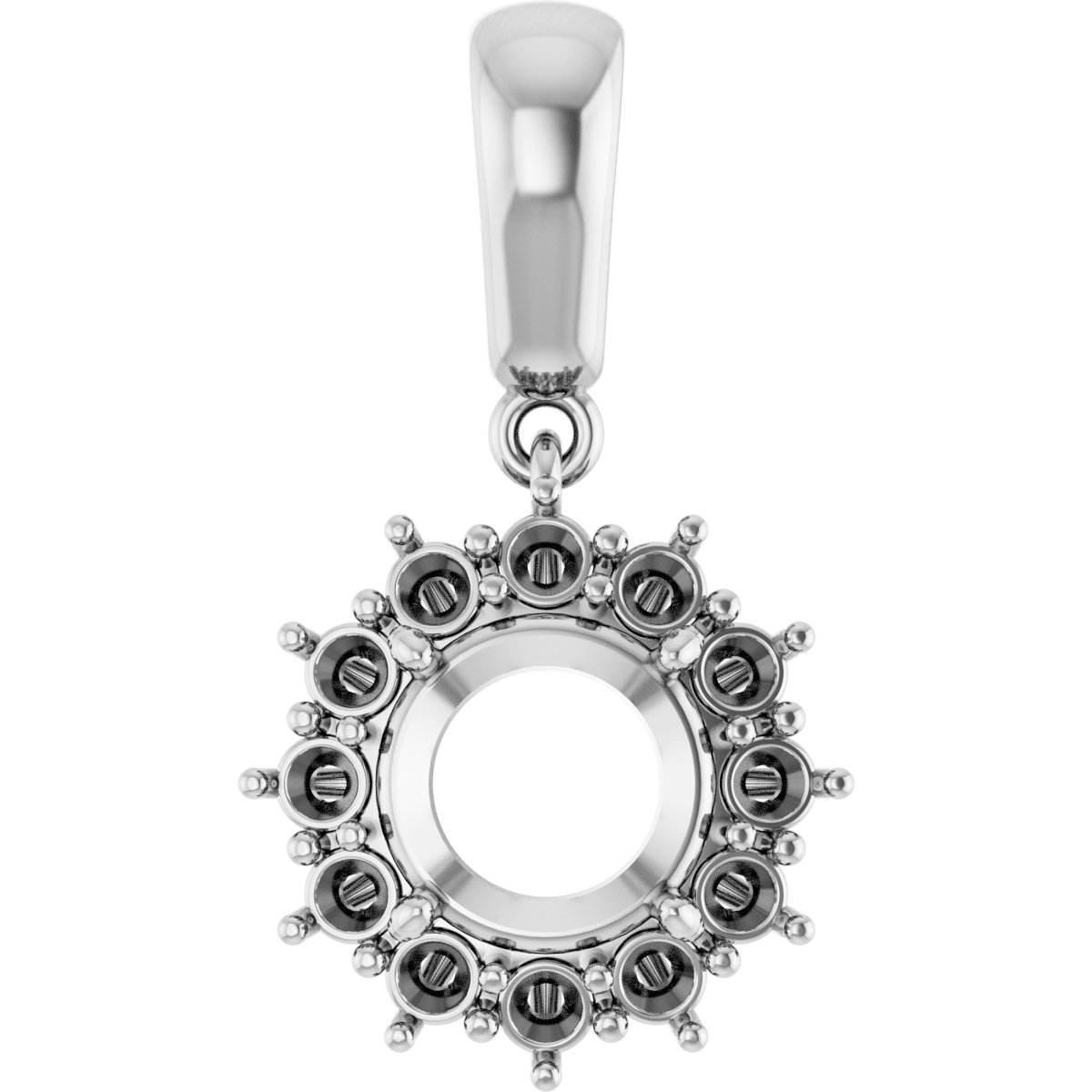 Halo-Style Necklace or Pendant
