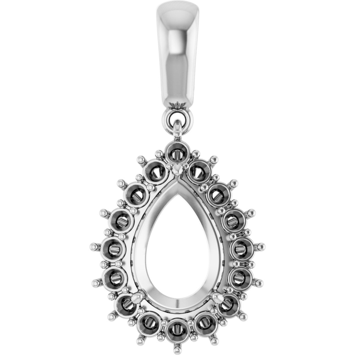 Halo-Style Necklace or Pendant