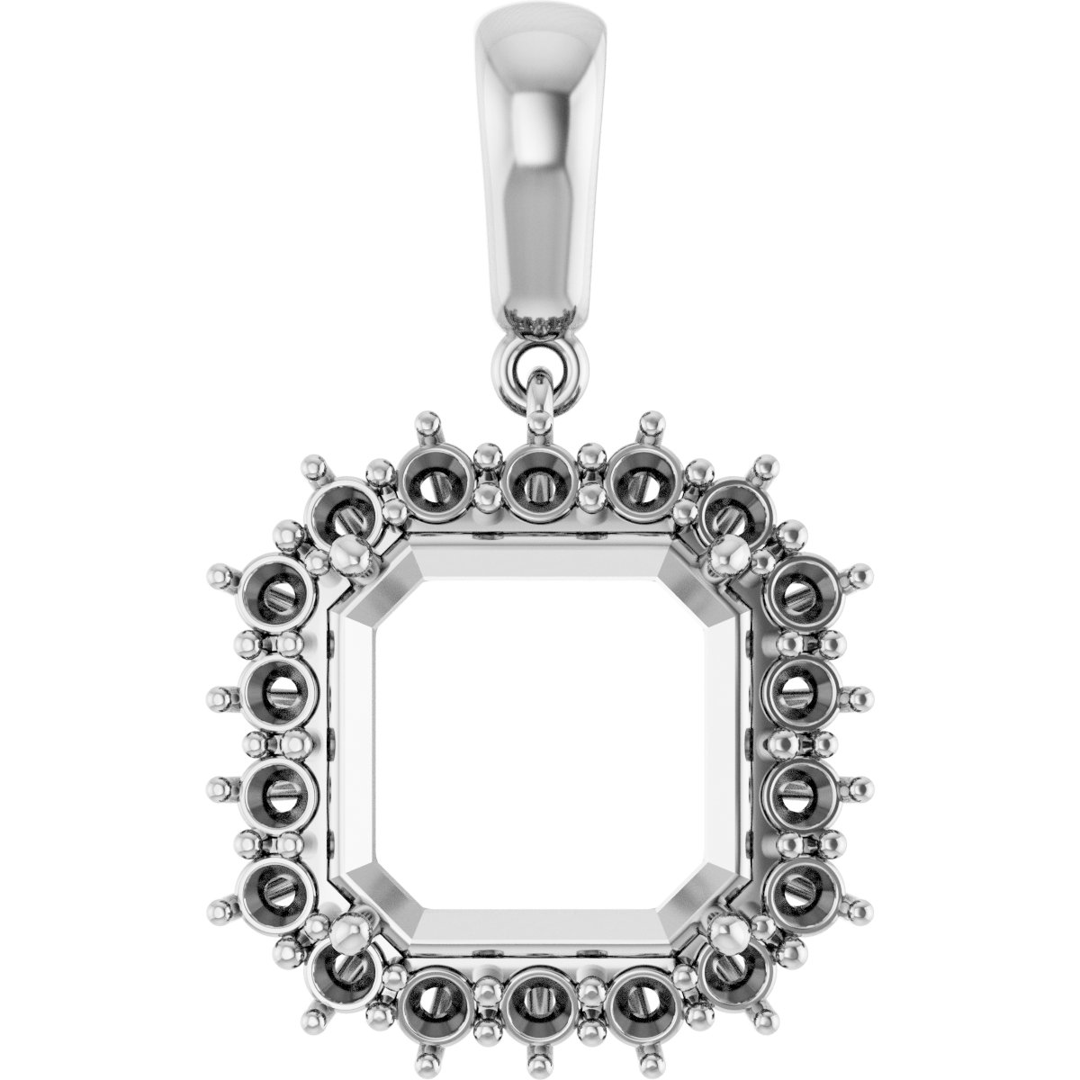 Halo-Style Necklace or Pendant