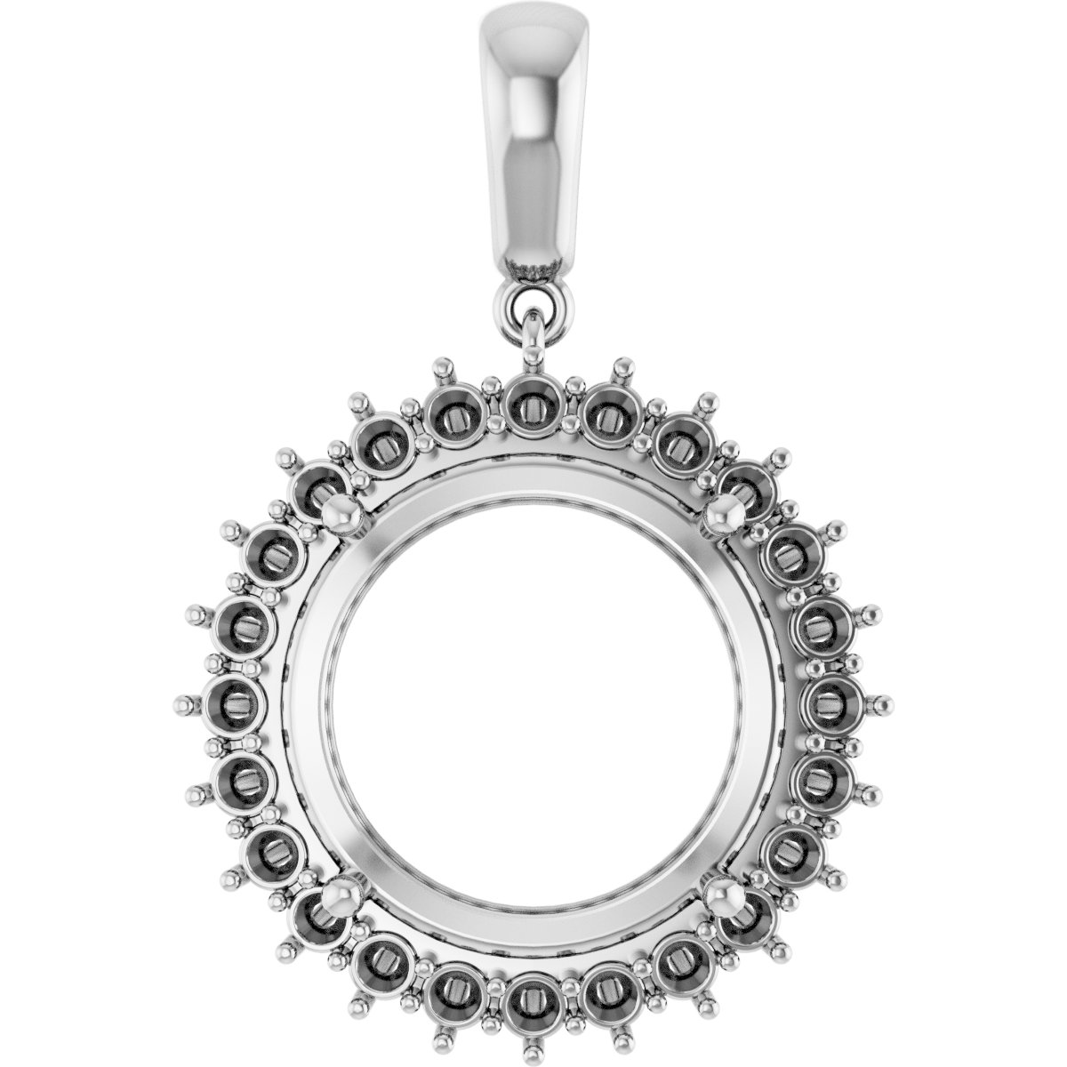 Halo-Style Necklace or Pendant