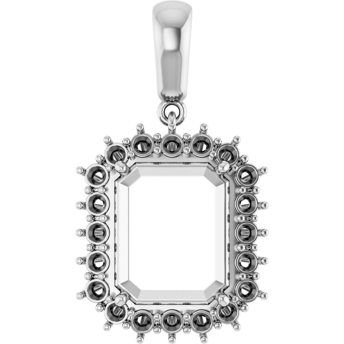 Halo-Style Necklace or Pendant