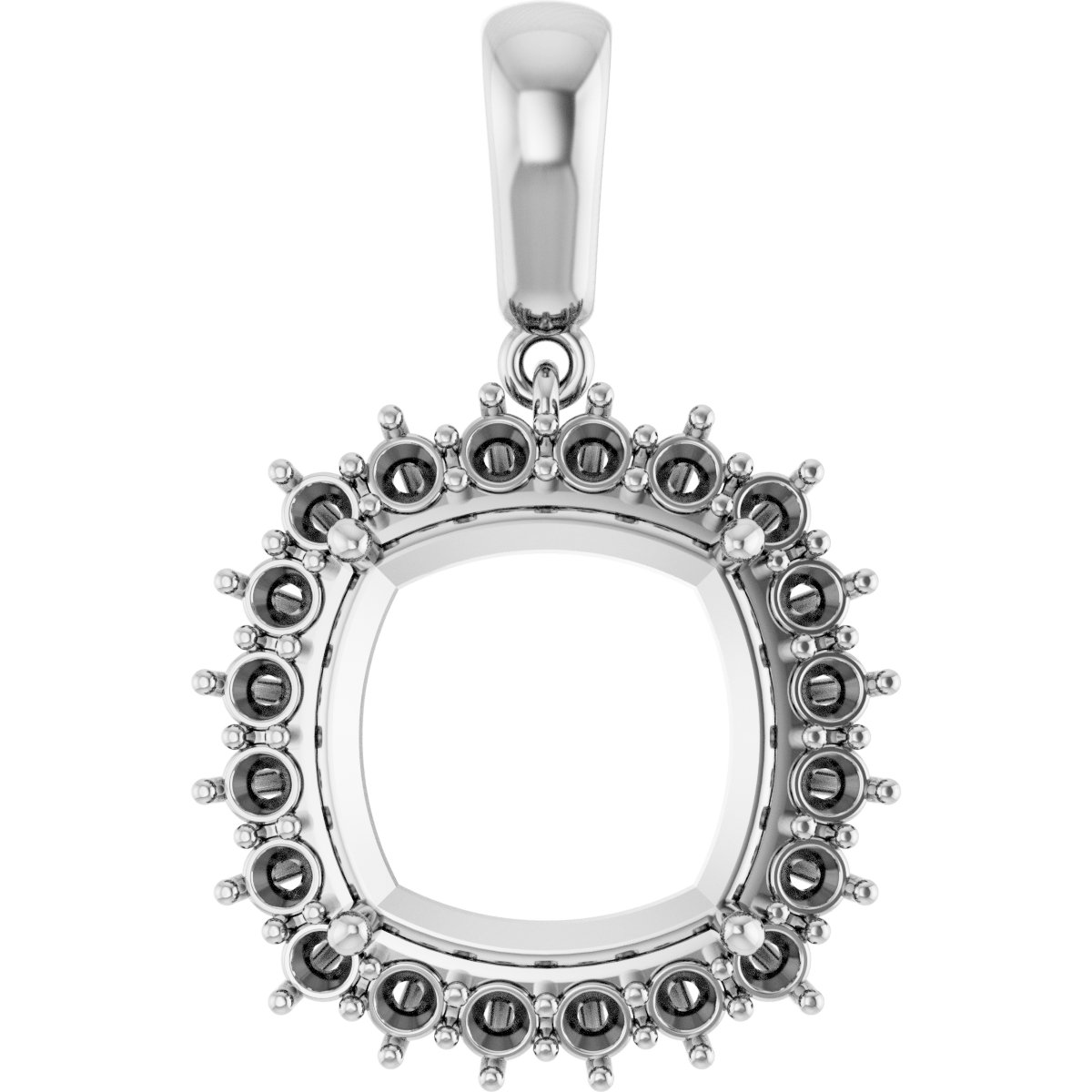 Halo-Style Necklace or Pendant
