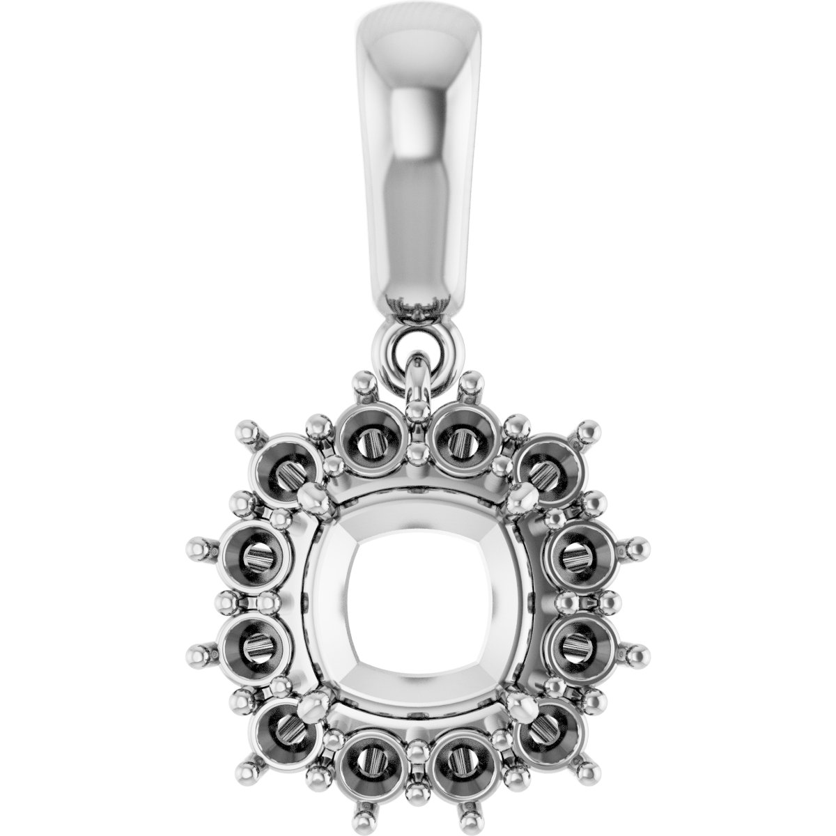 Halo-Style Necklace or Pendant