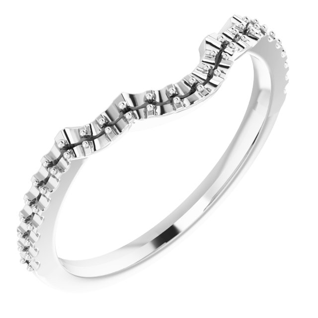 14K White 1/5 CTW Diamond Band  