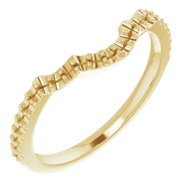 14K Yellow Gold 1/5 CTW Natural Diamond Band  