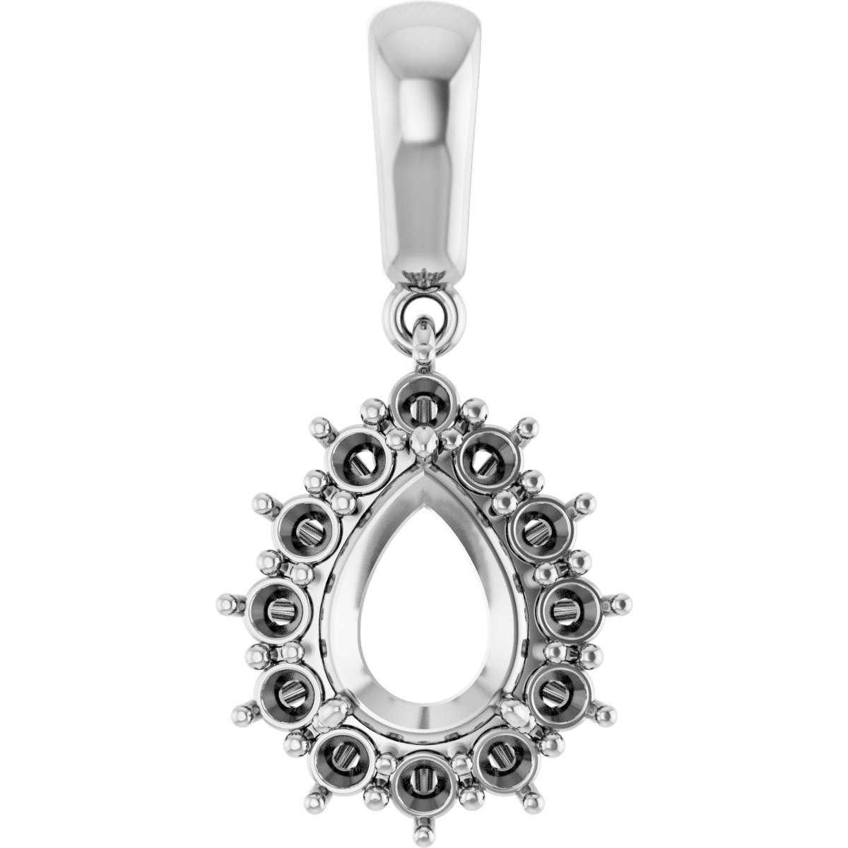 Halo-Style Necklace or Pendant
