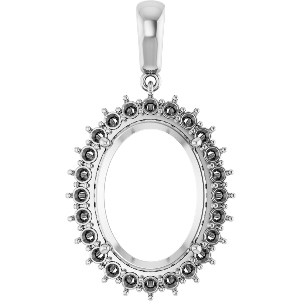Halo-Style Necklace or Pendant