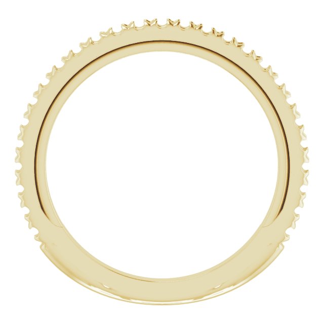 14K Yellow 1/4 CTW Natural Diamond Matching Band