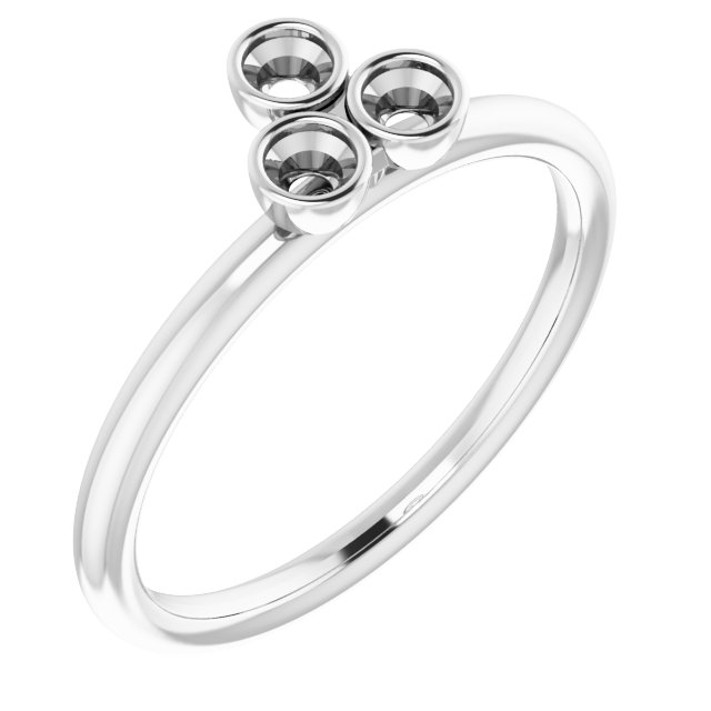 Stackable Bezel-Set Ring