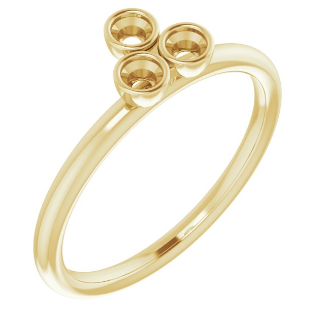Stackable Bezel-Set Ring