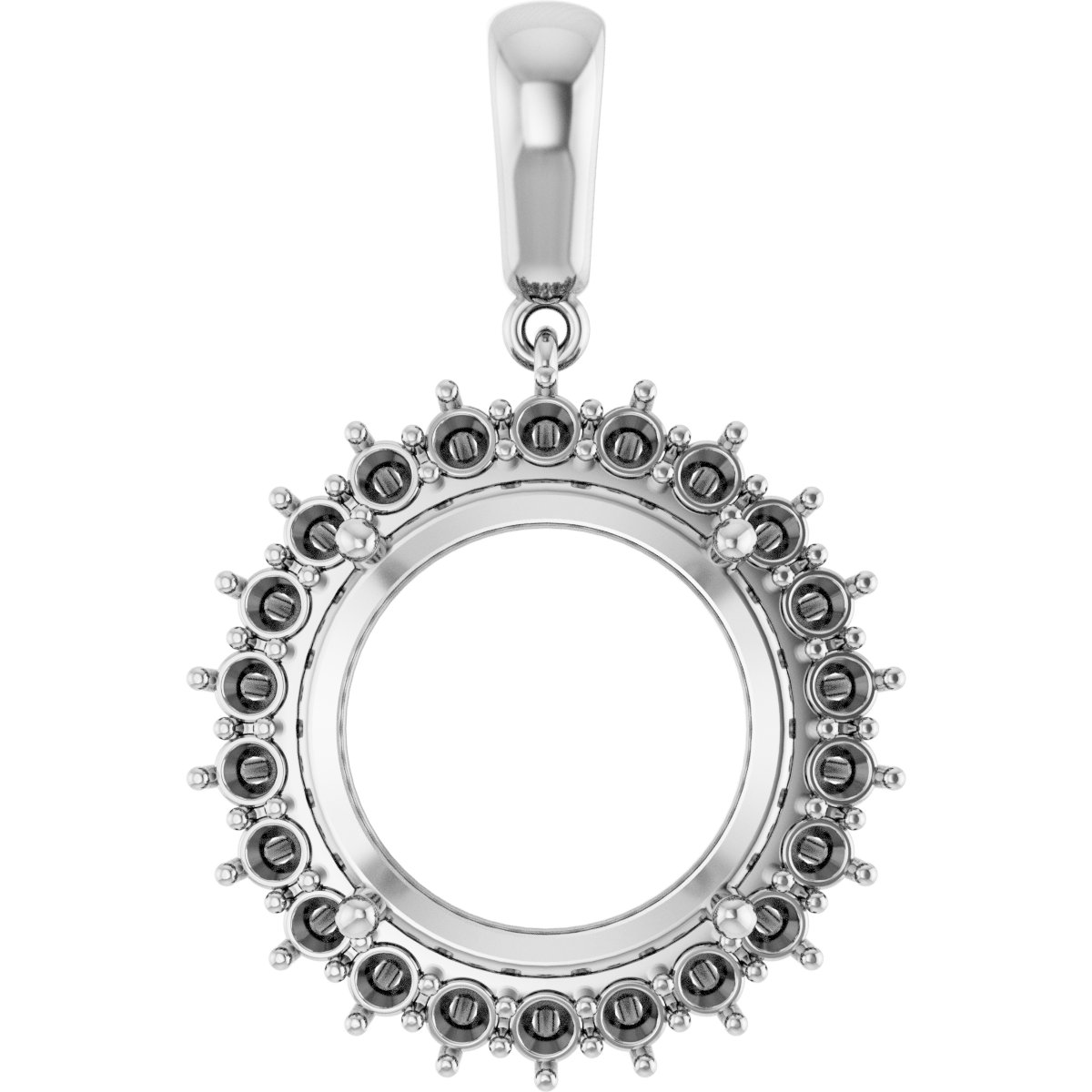 Halo-Style Necklace or Pendant