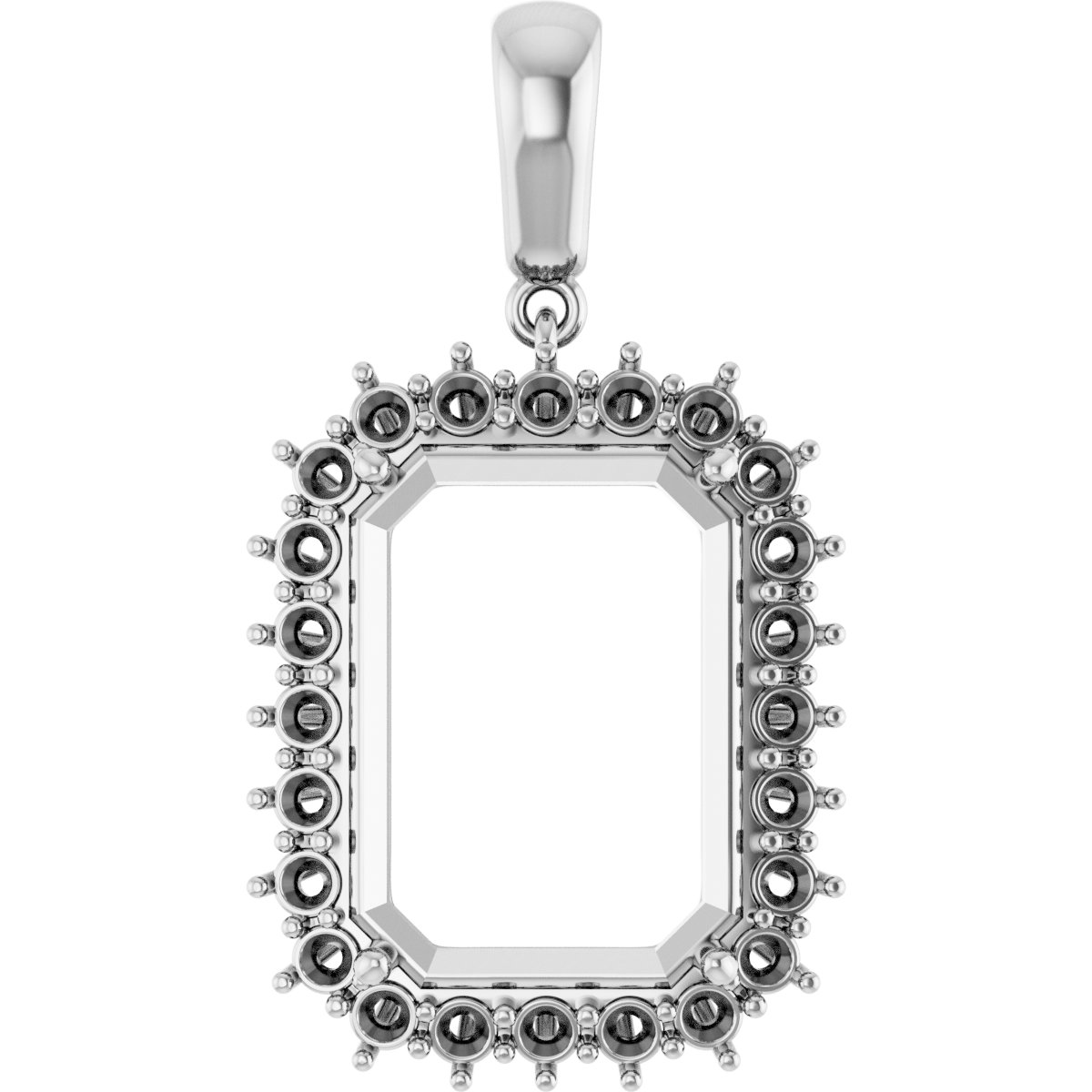 Halo-Style Necklace or Pendant