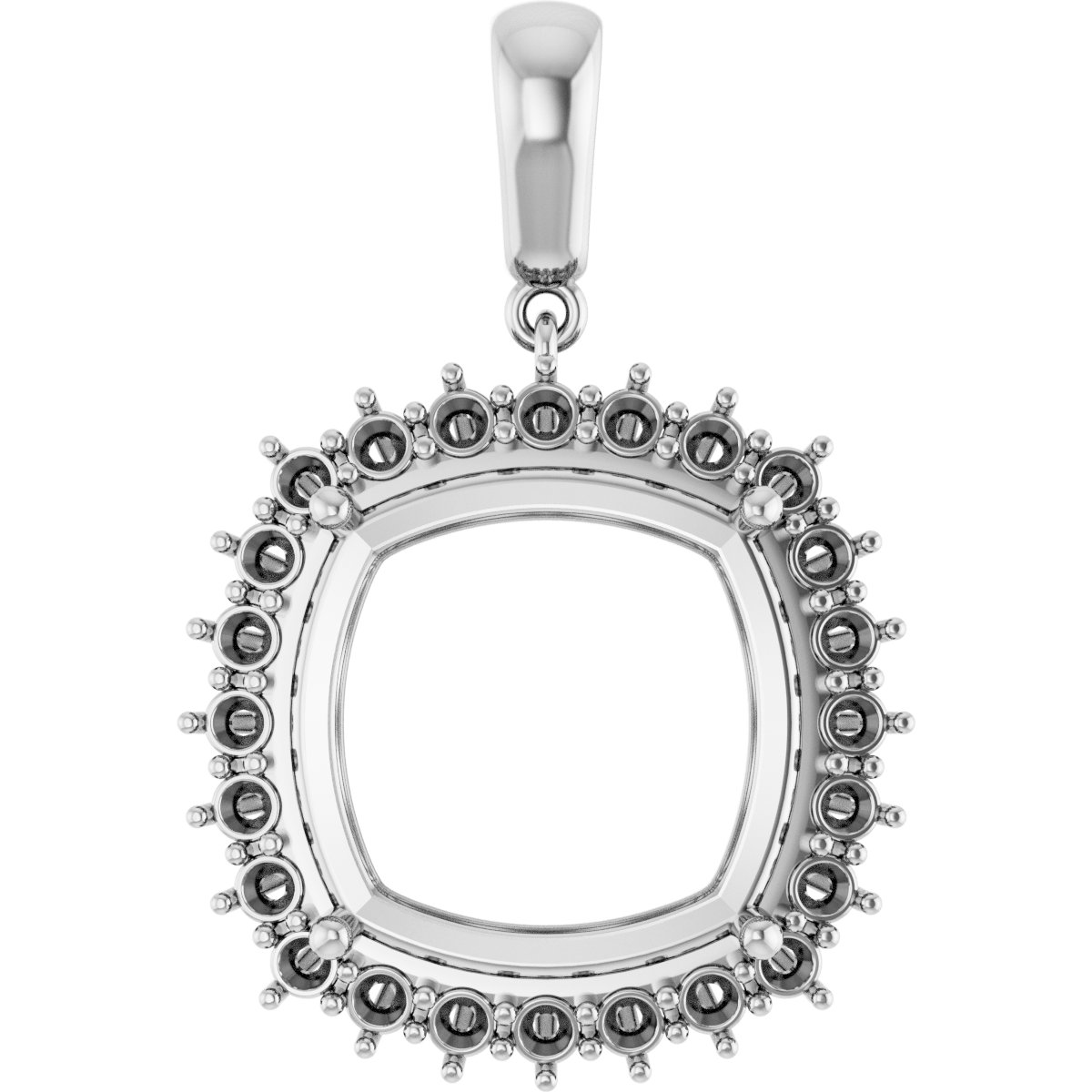Halo-Style Necklace or Pendant