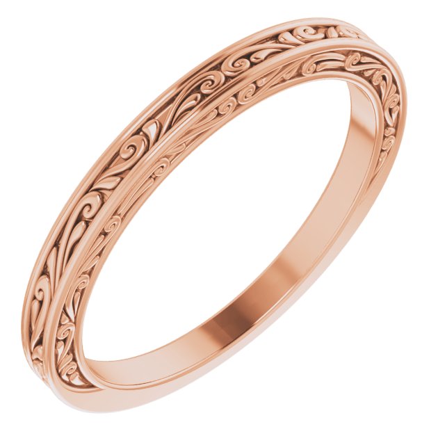 14K Rose Matching Band  