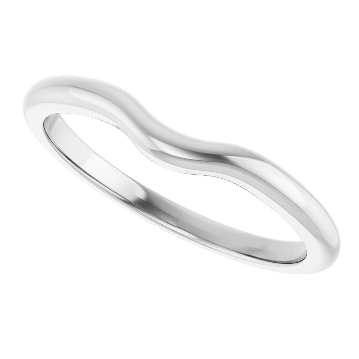 14K White Matching Band -5