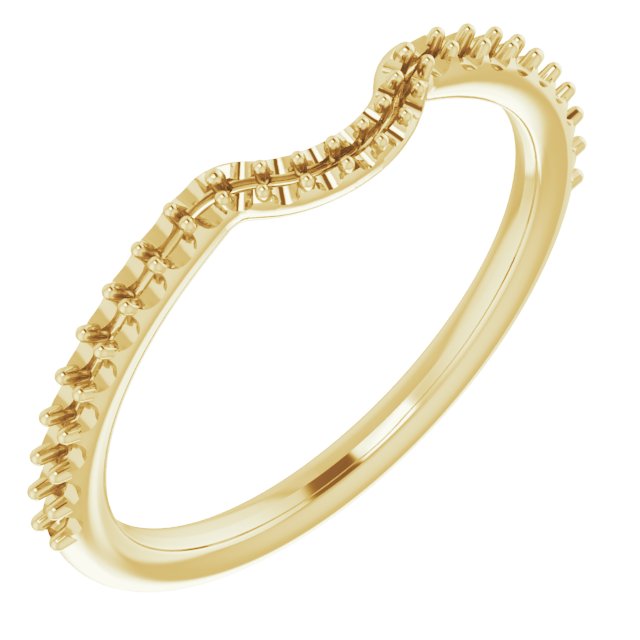 14K Yellow 1/5 CTW Diamond Matching Band