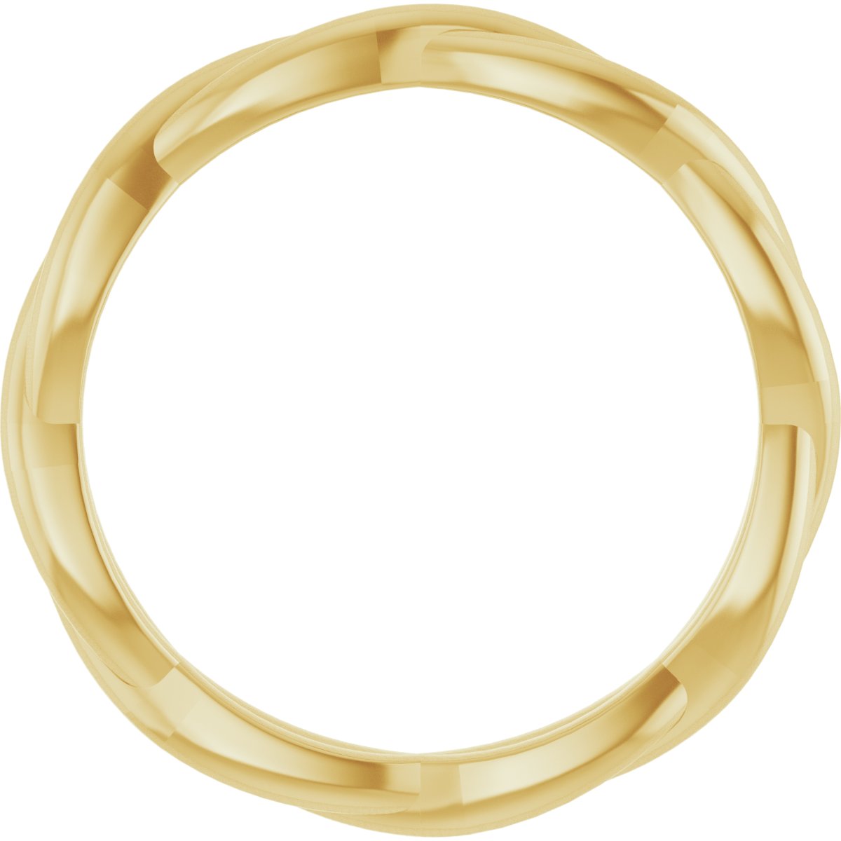 14K Yellow Woven Band Size 7