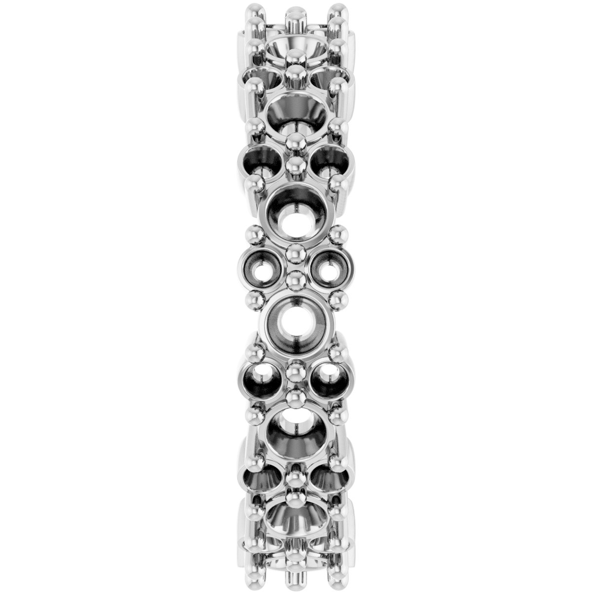 14K White 1 3/4 CTW Natural Diamond Eternity Band Size 7-4