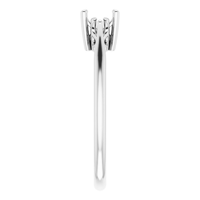 8x5 mm Pear Ring Mounting view 4