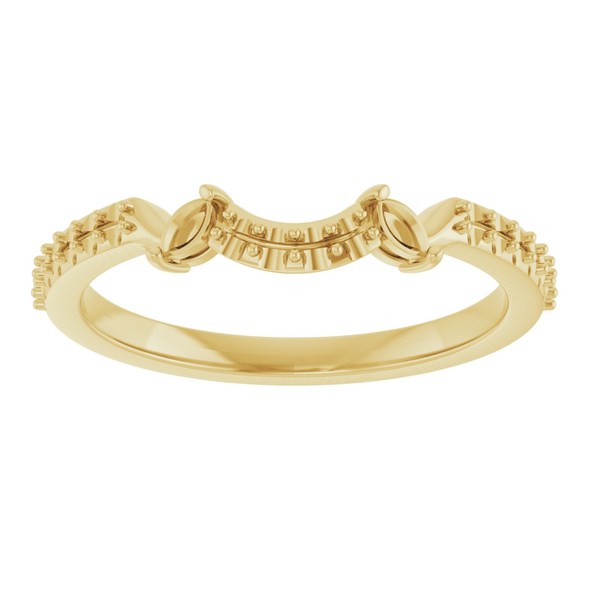14K Yellow Gold 1/5 CTW Natural Diamond Matching Band  