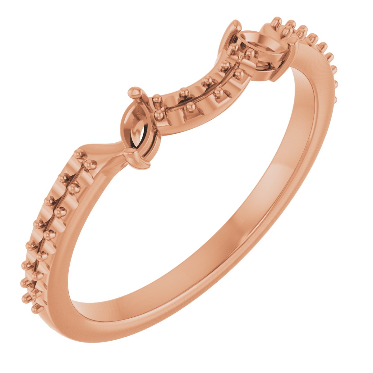 14K Rose 1/5 CTW Diamond Matching Band
