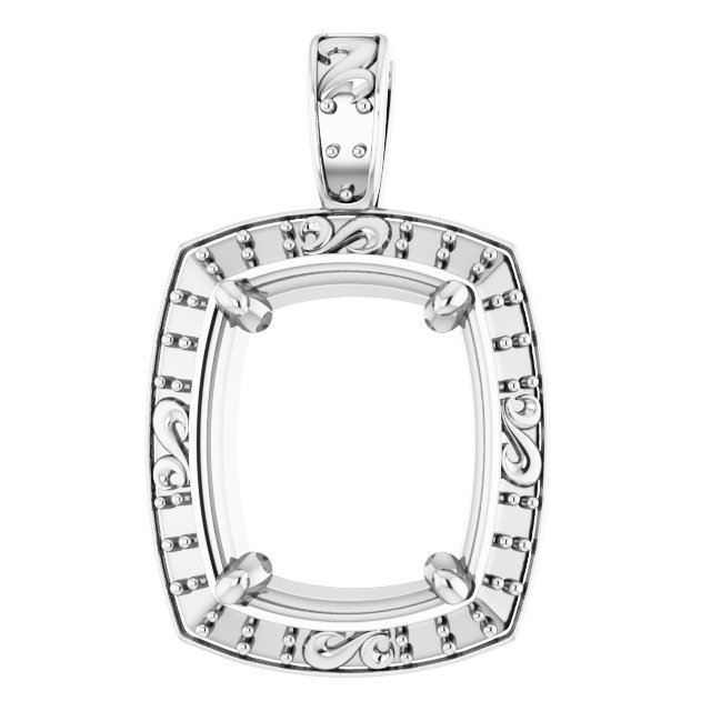 Sculptural Halo-Style Pendant