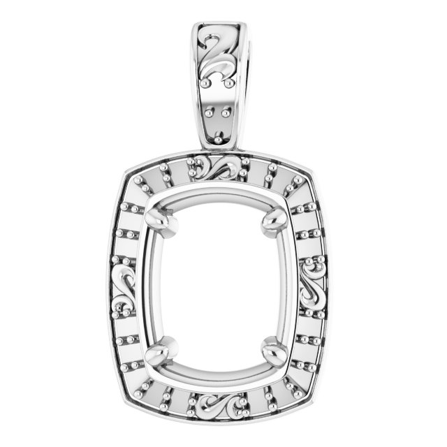 Sculptural Halo-Style Pendant