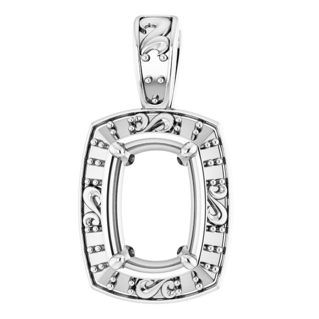 Sculptural Halo-Style Pendant