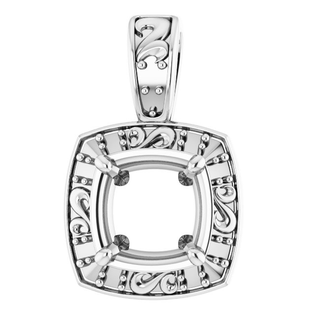 Sculptural Halo-Style Pendant