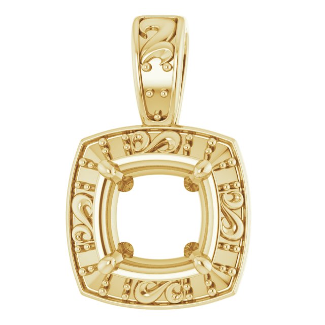 Sculptural Halo-Style Pendant