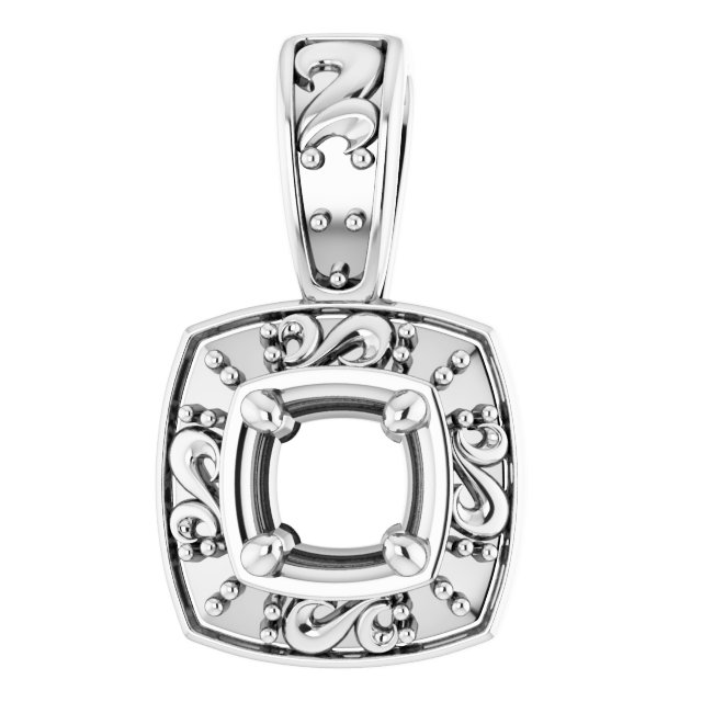 Sculptural Halo-Style Pendant