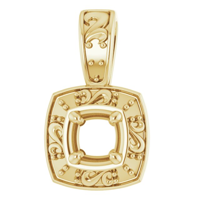 Sculptural Halo-Style Pendant