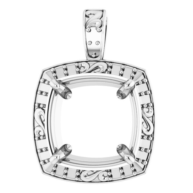 Sculptural Halo-Style Pendant