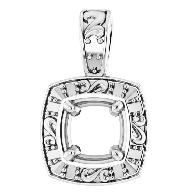 Sculptural Halo-Style Pendant