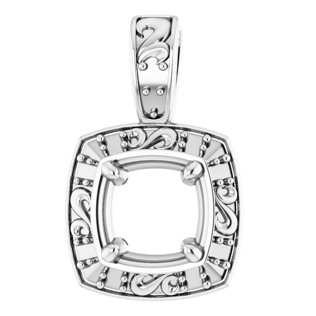 Sculptural Halo-Style Pendant