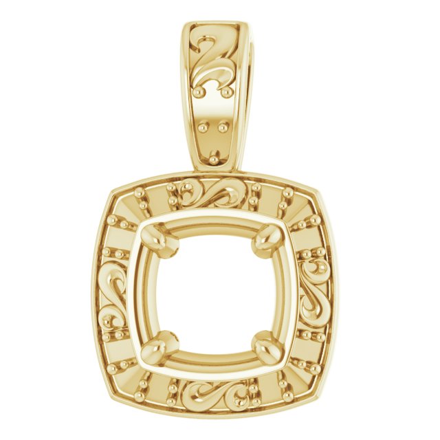 Sculptural Halo-Style Pendant