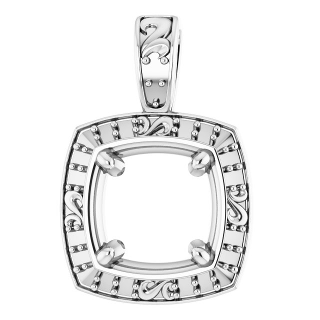 Sculptural Halo-Style Pendant